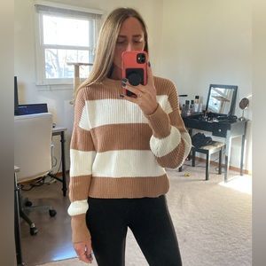 Abercrombie & Fitch Stripe Crew Neck Sweater
